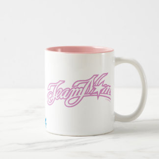 TeamMam Pink Logo Tweekleurige Koffiemok