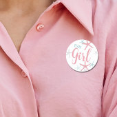 Teammeisje Genderfeest Ronde Sticker