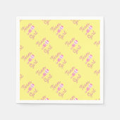 Teammeisje Gendergelijkheid onthullen partijgear Servetten (Voorkant)