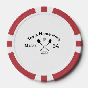 Teamnaam hier voeg naam toe nummer bal paddle golf poker chips