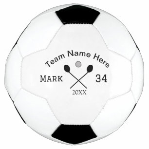 Teamnaam hier voeg naam toe nummer bal paddle golf voetbal