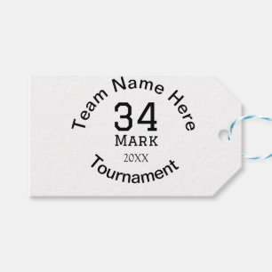 Teamnaam hier voeg naam toernooi jaar tekst toe cadeaulabel