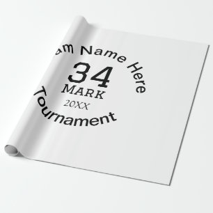 Teamnaam hier voeg naam toernooi jaar tekst toe cadeaupapier