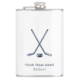 Teamnaam IJshockey Weggeefartikel Aangepast Heupfles
