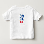 [Teamnaam]'s Gridiron Dynamo #32  Kinder Shirts (Achterkant)