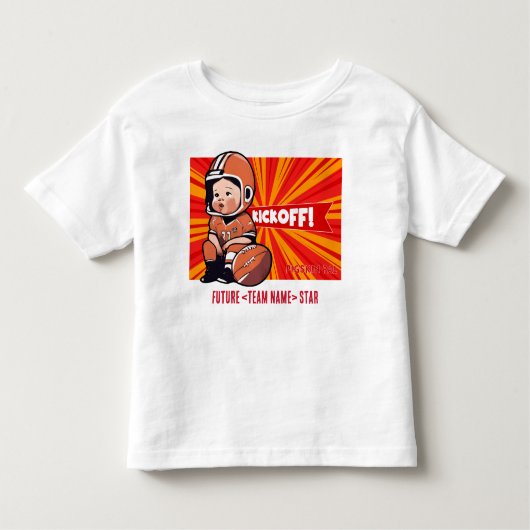 [Teamnaam]'s Gridiron Spark #22  Kinder Shirts (Voorkant)