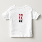 [Teamnaam]'s Gridiron Spark #22  Kinder Shirts (Achterkant)