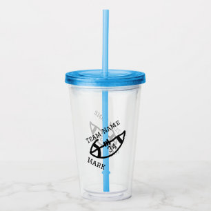 Teamnaam Speler toevoegen Naam Datum Sport mannen Acryl Drinkbeker