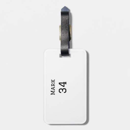 Teamnaam Speler toevoegen Naam Datum Sport mannen Bagagelabel (Achterkant verticaal)