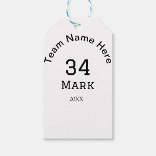 Teamnaam Speler toevoegen Naam Datum Sport mannen Cadeaulabel