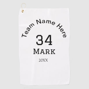 Teamnaam Speler toevoegen Naam Datum Sport mannen Golfhanddoek