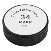 Teamnaam Speler toevoegen Naam Datum Sport mannen Hockey Puck (3/4)