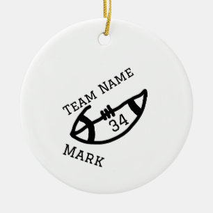 Teamnaam Speler toevoegen Naam Datum Sport mannen Keramisch Ornament