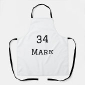 Teamnaam Speler toevoegen Naam Datum Sport mannen Schort (Voorkant)