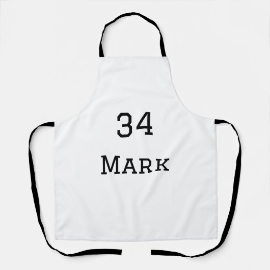 Teamnaam Speler toevoegen Naam Datum Sport mannen Schort (Voorkant)