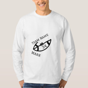 Teamnaam Speler toevoegen Naam Datum Sport mannen T-shirt