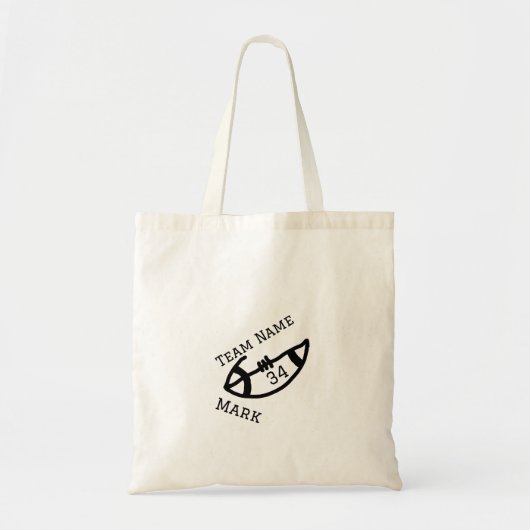 Teamnaam Speler toevoegen Naam Datum Sport mannen Tote Bag (Voorkant)