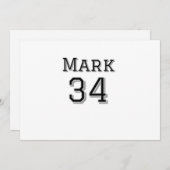 Teamnaam Speler toevoegen Naam Speler Datum Sport Feestdagenkaart (Voorkant / Achterkant)