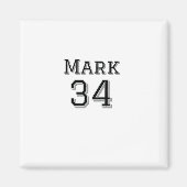 Teamnaam Speler toevoegen Naam Speler Datum Sport Magneet (Voorkant)