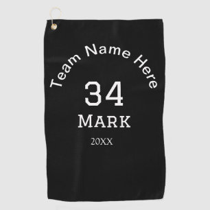 teamnaam spelernaam datum sport mannen  golfhanddoek