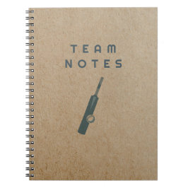 Teamnotities - voor cricketcoaches, spelers en fan notitieboek