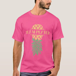 Teamplayer ondersteboven ananassenwingers t-shirt