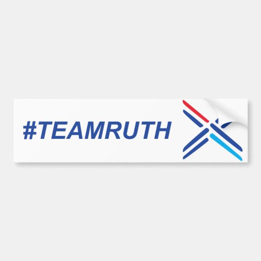 #TeamRuth Ruth Davidson Scottish Conservatives Bumpersticker (Voorkant)