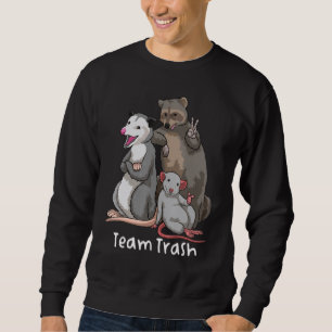 Teams Afval. Opossum Wasbeer Rat, Grappige Dieren Trui