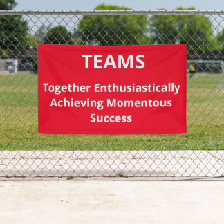 "TEAMS BANNER" SPANDOEK