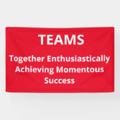 "TEAMS BANNER" SPANDOEK (Horizontaal)