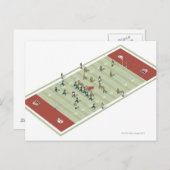 Teams op Canadese footballs pitch Briefkaart (Voorkant / Achterkant)