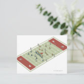 Teams op Canadese footballs pitch Briefkaart (Staand voorkant)