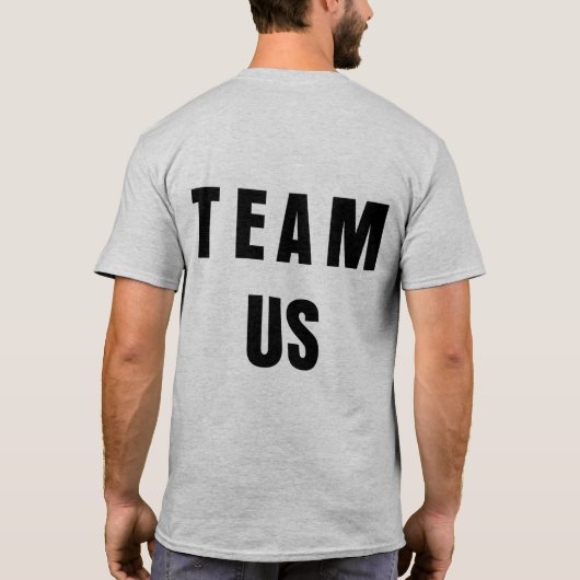 TeamUS-shirt (geschaald) T-shirt (Achterkant)