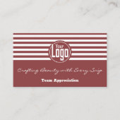 Teamwaardering Elegantie: Haarsalon Dank u Visitekaartje (Voorkant)