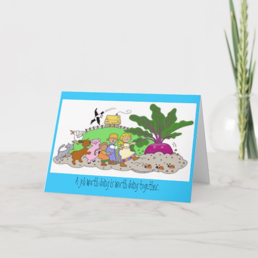 Teamwerk Bedankkaart (Voorkant)