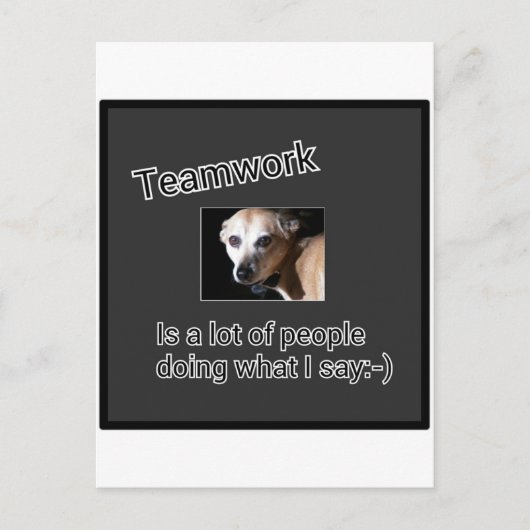 Teamwerk Briefkaart (Voorkant)
