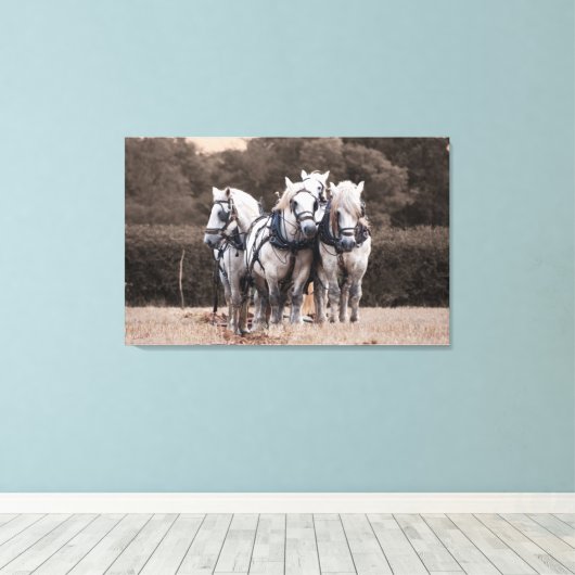 Teamwerk Canvas Afdruk (Insitu (Houten vloer))