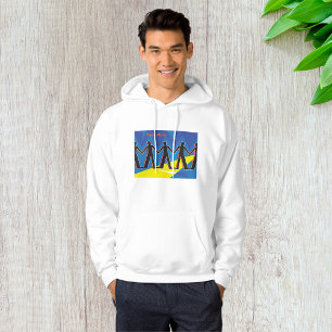Teamwerk Eenheid Mensen Houden Handen Vast Hoodie