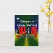 teamwerk is geweldig kaart (Gele Bloem)