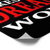 Teamwerk laat de droom werk Teamwerk Motivatie Poster (Hoek)