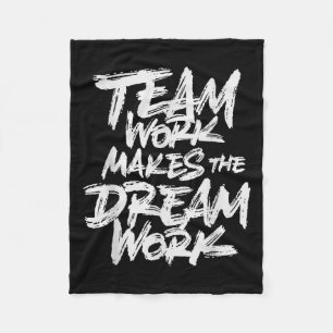 Teamwerk laat de droom werkelijkheid worden _ Team Fleece Deken