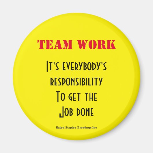 Teamwerk Magneet (Voorkant)