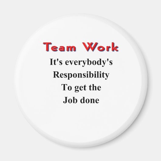 Teamwerk Magneet (Voorkant)