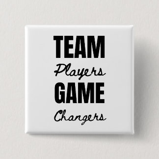 Teamwerk Motivatie bedrijfspersoneel Kantoor Vierkante Button 5,1 Cm