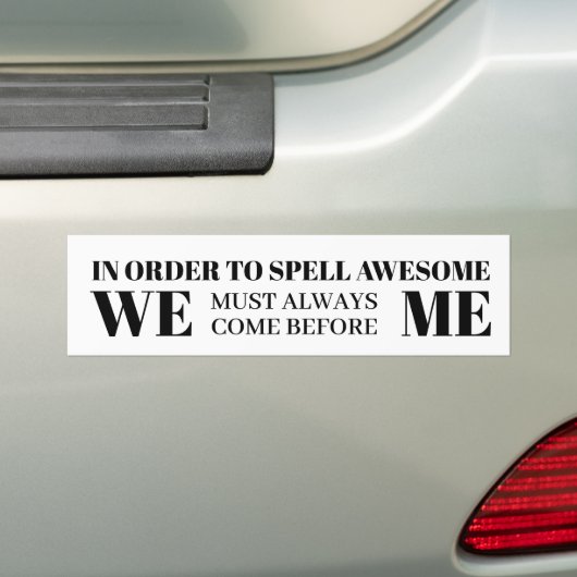 Teamwerk motivatiequote bumpersticker (Op auto)