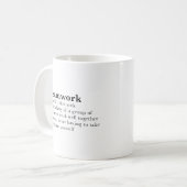 Teamwerk - woordenboekdefinitie koffiemok (Voorkant links)