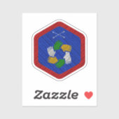 Teamwork Award Badge Vinyl Sticker (Vel)