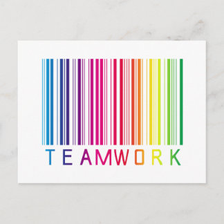 Teamwork Barcode 02 Briefkaart