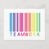 Teamwork Barcode 02 Briefkaart (Voorkant)