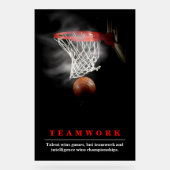 Teamwork Basketball Motivational Inspirational (Recto)